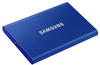 Samsung Festplatte Portable SSD T7, 1,8 Zoll, extern, USB 3.1, blau, 1TB SSD