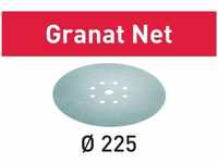 Festool Schleifpapier Granat Net STF D225 P180, Körnung 180, 225mmØ, 25 Scheiben,