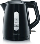 Severin Wasserkocher WK 3410, schwarz, 1 Liter, 2200 Watt, mit Kunststoffgeh&auml;use