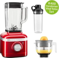 KitchenAid Standmixer Artisan K400, 5KSB4026ECA, Glasbeh&auml;lter, 1200 Watt, 1,4...