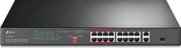 TP-Link Switch TL-SL1218P, unmanaged, 18-Port, 16x 100 Mbit/s & 2x 1 Gbit/s, 16x