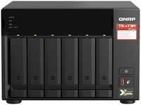 QNAP NAS-Server TS-673A-8G, USB 3.1, Leergehäuse für Festplatten, 6 Einschübe