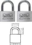 Burg-W&auml;chter Vorh&auml;ngeschloss Alutitan Duo, 30mm, 4 Schl&uuml;ssel,gleichschlie&szlig;end &