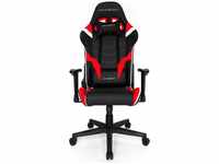 DXRACER Gaming-Stuhl Racer Serie P, OH-PF188-NRW, schwarz/rot/weiß, Kunstleder,