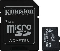 Kingston Micro-SD-Karte Industrial SDCIT2/8GB, 8GB, bis 100 MB/s, UHS-I U3, SDHC