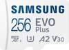 Samsung Micro-SD-Karte EVO Plus (2021) 256GB, bis 130 MB/s, A2, UHS-I U3, SDXC