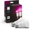 Philips LED-Lampe Hue White Color Ambiance E27, weiß + farbig, 9 Watt (60W),