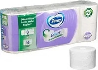Zewa Toilettenpapier Smart, ohne H&uuml;lse, 3-lagig, Tissue, 300 Blatt, 8 Rollen