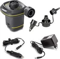 Intex Luftpumpe Quick-Fill 66634, elektrisch, 230V, mit 3 Ventiladaptern, 0,03...