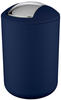 Wenko Mülleimer Brasil L, dunkelblau, Kosmetikeimer aus Kunststoff, 6,5 Liter