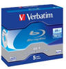 Verbatim Blu ray BD-R 43715 25GB 5er 6-fach, 5 Stück, Grundpreis: &euro; 2,19 /