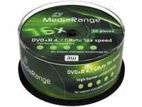 MediaRange DVD 4,7GB, 16-fach, DVD+R, gespindelt, 50 Stück, Grundpreis: &euro; 0,25