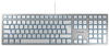 CHERRY Tastatur KC 6000 Slim JK-1610DE-1, silber / weiß, für MAC OS, USB