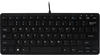 R-Go Tastatur Compact Keyboard, kompaktes und flaches Design, USB, schwarz