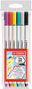 Stabilo Brush-Pen Pen 68 brush, 568/06-11, farbig sortiert, Pinselspitze...