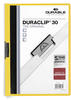 Durable Cliphefter 2200-04, Duraclip, A4, für 30 Blatt, gelb