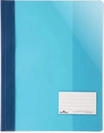 Durable Schnellhefter 2690-06, A4 &Uuml;berbreite, blau, aus PVC, Vorderdeckel