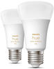 Philips LED-Lampe Hue White Ambiance Bluetooth E27, warm- bis kaltweiß, 6W (60W),
