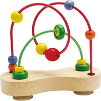 Hape Motorikspielzeug E1801, Double Bubble, Motorikschleife aus Holz, ab 6...