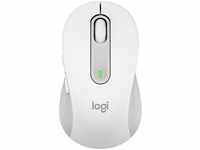 Logitech Maus Signature M650 Wireless Mouse, 5 Tasten, 4000 dpi, grau / weiß