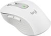Logitech Maus Signature M650 L Left Wireless Mouse, 5 Tasten, 4000 dpi, grau / weiß