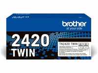Brother Toner TN-2420 TWIN Doppelpack, TN-2420, 2 x 3000 Seiten, schwarz, 2 Stück,