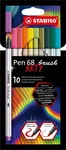Stabilo Brush-Pen Pen 68 brush ARTY, 568/10-21-20, farbig sortiert, Pinselspitze