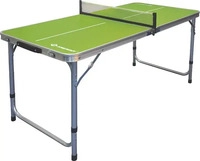 Schildkr&ouml;t Tischtennisplatte Midi, mit Netz, Outdoor, 120 x 60 x 70 cm, gr&uuml;n,