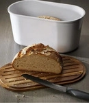 Echtwerk Brotkasten Brotbox fresh Melamin / Akazie, abnehmbarer Deckel, 37 x 21,5 x