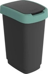 Rotho M&uuml;lleimer Twist 1754505092, gr&uuml;n, aus Kunststoff, 50 Liter