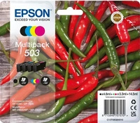 Epson 503 C13T09Q640 Chilischoten, Multipack, schwarz, cyan, magenta, gelb Tinte