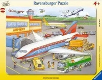 Ravensburger Puzzle 06700, Kleiner Flugplatz, Rahmenpuzzle, ab 4 Jahre, 40 Teile