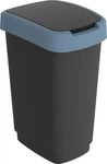 Rotho M&uuml;lleimer Twist 1754406161, blau, aus Kunststoff, 25 Liter