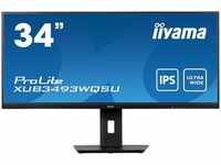 Iiyama Monitor ProLite XUB3493WQSU-B5, 34 Zoll, UWQHD 3440 x 1440 Pixel, 4 ms, 75 Hz