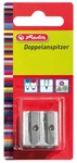 Herlitz Spitzer 8680324, silber, Doppelspitzer, aus Aluminium