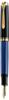 Pelikan Füller Souverän M400, Feder B, schwarz/blau, 14-Karat Bicolor-Goldfeder