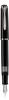 Pelikan Füller Classic M205, Feder M, aus Edelharz, schwarz, polierte Edelstahlfeder