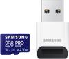 Samsung Micro-SD-Karte PRO Plus 256GB (2023), mit USB-Adapter, bis 180 MB/s, A2,