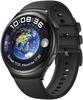 Huawei Smartwatch Watch 4 GPS LTE, 46 mm, NFC, EKG, Edelstahl, schwarz