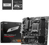 MSI Mainboard PRO B650M-P DDR5, 7E27-001R, mATX, 4x DDR5 DIMM, USB 3.1, Sockel AM5