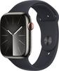 Apple Smartwatch Watch Series 9 iOS GPS Cellular, 45 mm, S/M, NFC, EKG Edelstahl