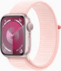 Apple Smartwatch Watch Series 9 iOS GPS, 41 mm, NFC, EKG, Aluminium, rosé, hellrosa