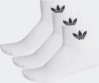 Adidas FT8529-0003, Adidas Mid Crew Socken, 3 Paar White / White / Black