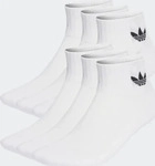 Adidas IJ5627-0001, Adidas Mid Ankle Socken, 6 Paar White
