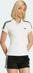 Adidas KD3697-0006, Adidas 3-Streifen Poloshirt White / Black Frauen