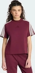 Adidas KT0342-0008, ADIDAS KIT 3-STREIFEN T-SHIRT Maroon / Off White Frauen