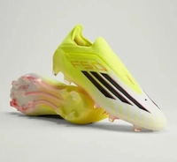 Adidas JR6458-0006, Adidas F50 ELITE Fu&szlig;ballschuh, feste B&ouml;den, ohne Schn&uuml;rung