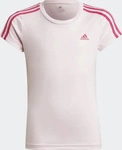 Adidas HM4472-0002, Adidas Designed 2 Move 3-Streifen T-Shirt Clear Pink / Team Real