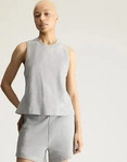 Adidas KR6268-0003, adidas by Stella McCartney Logo Tanktop Medium Grey Heather /