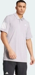 Adidas JZ3491-0002, Adidas Club Tennis 3-Streifen Poloshirt Glory Grey M&auml;nner